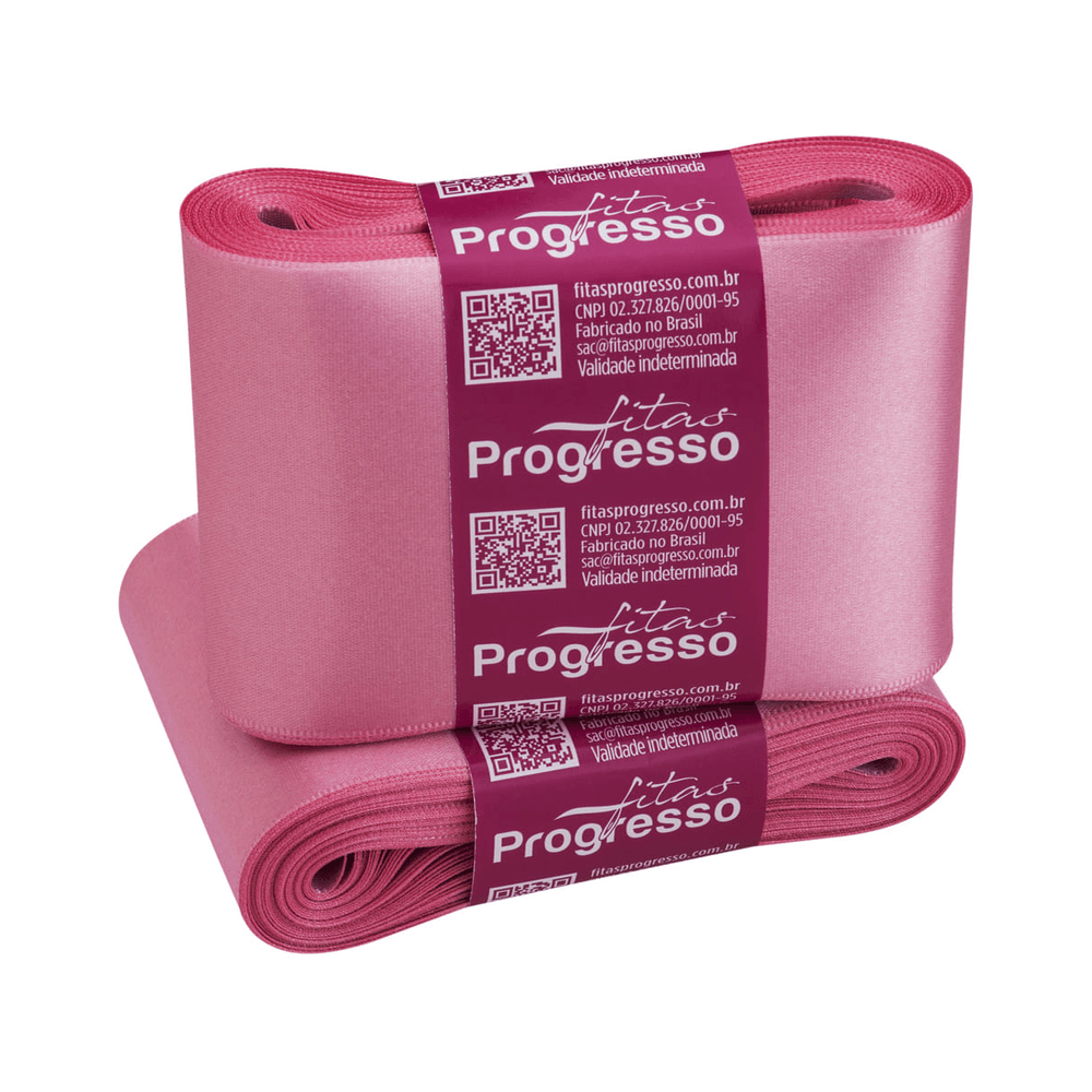 Fita de Cetim Progresso 70mm Nº 22 10 metros - Rosa Escuro 240 Fita de Cetim Progresso 70mm Nº 22 10 metros - Rosa Escuro 240